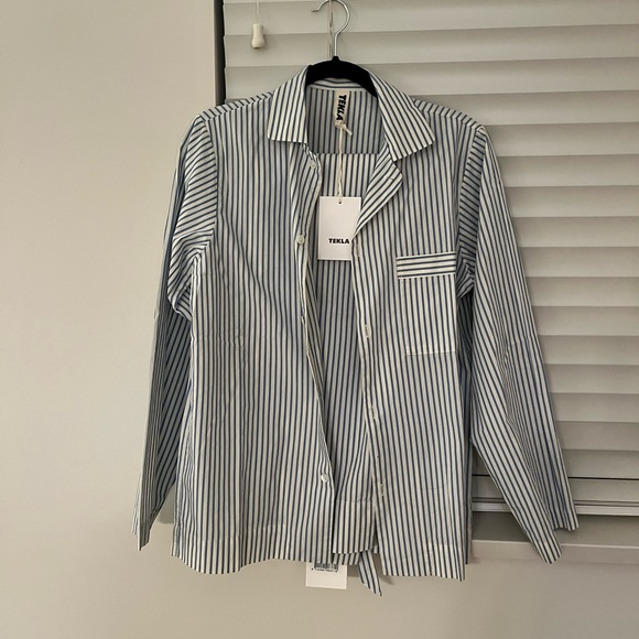 Tekla Striped Pyjama Set - Picture 4 of 6